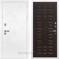 Входная металлическая дверь Лекс Соната №21 (Белая шагрень / Венге)