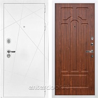 Входная металлическая дверь Лекс Соната №26 (Белая шагрень / Берёза мореная)