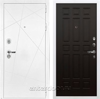 Входная металлическая дверь Лекс Соната №29 (Белая шагрень / Венге)
