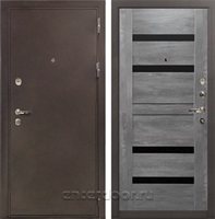 Входная металлическая дверь Лекс 5А Цезарь Неро Графит Шале (панель №65)