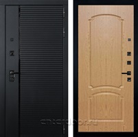 Входная металлическая дверь Лекс Гранд Рояль №16 (Черный кварц / Дуб натуральный)