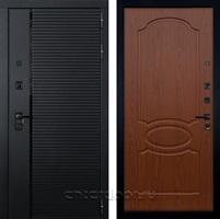 Входная металлическая дверь Лекс Гранд Рояль №12 (Черный кварц / Берёза мореная)