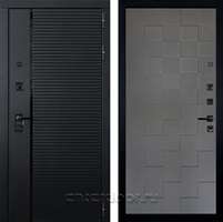 Входная металлическая дверь Лекс Гранд Рояль №72 (Черный кварц / Графит софт)