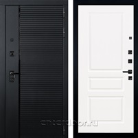 Входная металлическая дверь Лекс Гранд Рояль №94 (Черный кварц / Софт белый снег)