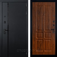 Входная металлическая дверь Лекс Гранд Рояль №91 (Черный кварц / Винорит дуб тёмный)