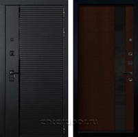 Входная металлическая дверь Лекс Гранд Рояль №53 Новита (Черный кварц / Венге)