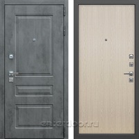 Входная металлическая дверь Лекс Соната №1 (Бетон темный / Беленый дуб)