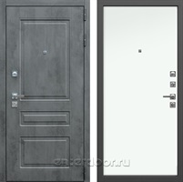 Входная металлическая дверь Лекс Соната №59 (Бетон темный / Винорит Белый)