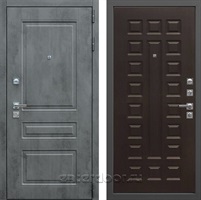 Входная металлическая дверь Лекс Соната №21 (Бетон темный / Венге)