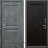 Входная металлическая дверь Лекс Соната №43 (Бетон темный / Венге)