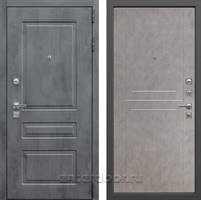 Входная металлическая дверь Лекс Соната №81 (Бетон темный / Бетон светлый)
