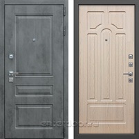 Входная металлическая дверь Лекс Соната №25 (Бетон темный / Беленый дуб)