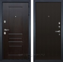 Входная металлическая дверь Лекс Гладиатор 3к Классик №2 (Венге / Венге)