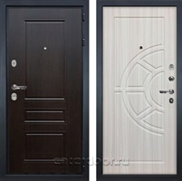Входная металлическая дверь Лекс Гладиатор 3к Классик №44 (Венге / Сандал белый)