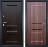 Входная металлическая дверь Лекс Гладиатор 3к Классик №108 (Венге / Дуб Коньяк)
