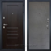 Входная металлическая дверь Лекс Гладиатор 3к Классик №72 (Венге / Графит софт)