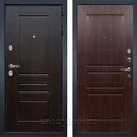 Входная металлическая дверь Лекс Гладиатор 3к Классик №60 (Венге / Винорит Алмон 28)