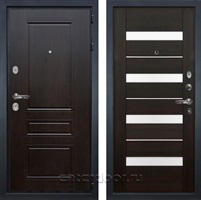 Входная металлическая дверь Лекс Гладиатор 3к Классик №51 Сицилио (Венге / Венге)