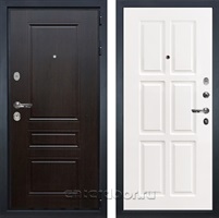 Входная металлическая дверь Лекс Гладиатор 3к Классик №85 (Венге / Софт белый снег)