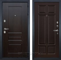 Входная металлическая дверь Лекс Гладиатор 3к Классик №88 (Венге / Ясень шоколад)