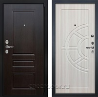 Входная металлическая дверь Лекс Бристоль №44 (Венге / Сандал белый)