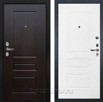 Входная металлическая дверь Лекс Бристоль №68 (Венге / Белая шагрень)