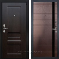 Входная металлическая дверь Лекс Бристоль №31 (Венге / Ясень шоколад)