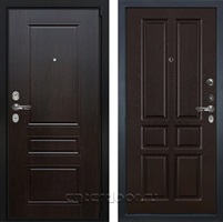 Входная металлическая дверь Лекс Бристоль №86 (Венге / Ясень шоколад)