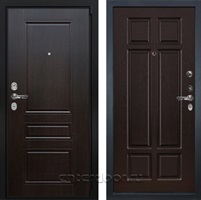 Входная металлическая дверь Лекс Бристоль №88 (Венге / Ясень шоколад)