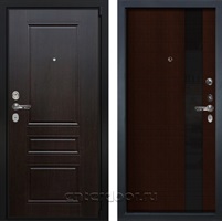 Входная металлическая дверь Лекс Бристоль №53 Новита (Венге / Венге)