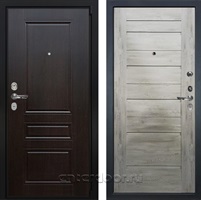 Входная металлическая дверь Лекс Бристоль №111 Клеопатра (Венге / Дуб тревис серый)