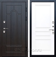 Входная дверь с терморазрывом Афина 3к Классика (Венге / Белый матовый)
