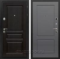 Входная металлическая дверь Армада Премиум Н ФЛ-117 (Венге / Графит софт)