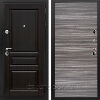 Входная металлическая дверь Армада Премиум Н Гладкая (Венге / Сандал серый)