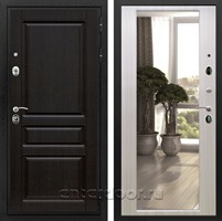 Входная металлическая дверь Армада Премиум Н с зеркалом 2XL (Венге / Сандал белый)
