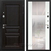 Входная металлическая дверь Армада Премиум Н с Зеркалом СБ-16 (Венге / Ясень белый)