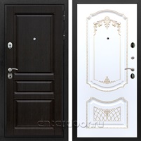 Входная металлическая дверь Армада Премиум Н ФЛ-317 (Венге / Белый патина Золото)