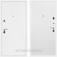 Входная металлическая дверь Армада 5А Гладкая (Белая шагрень / Белый матовый)