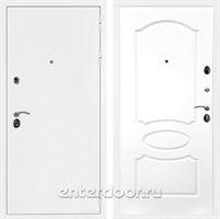 Входная дверь Армада Престиж ФЛ-128 (Белая шагрень / Белый матовый)
