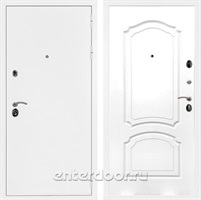 Входная дверь Армада Престиж ФЛ-140 (Белая шагрень / Белый матовый)