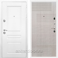 Входная металлическая дверь Армада Премиум Н ФЛ-185 (Белый / Беленый дуб)