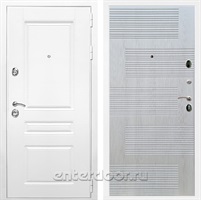 Входная металлическая дверь Армада Премиум Н ФЛ-185 (Белый / Лиственница беж)