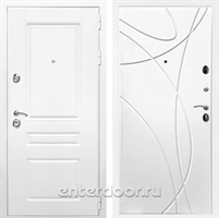 Входная металлическая дверь Армада Премиум Н ФЛ-247 (Белый / Белый ясень)