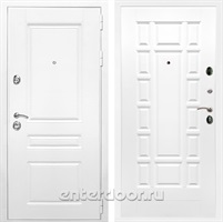 Входная металлическая дверь Армада Премиум Н ФЛ-244 (Белый / Белый матовый)