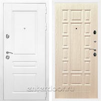 Входная металлическая дверь Армада Премиум Н ФЛ-244 (Белый / Беленый дуб)