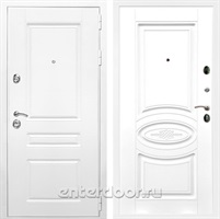 Входная металлическая дверь Армада Премиум Н ФЛ-181 (Белый / Белый матовый)