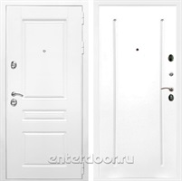 Входная металлическая дверь Армада Премиум Н ФЛ-68 (Белый / Белый матовый)