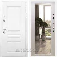 Входная металлическая дверь Армада Премиум Н с зеркалом 2XL (Белый / Сандал белый)