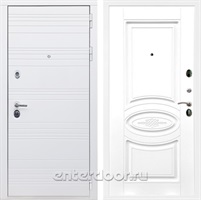 Входная дверь Армада Италия ФЛ-181 (Белый матовый / Белый матовый)