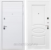 Входная дверь Армада Италия ФЛ-181 (Белый матовый / Белый ясень)